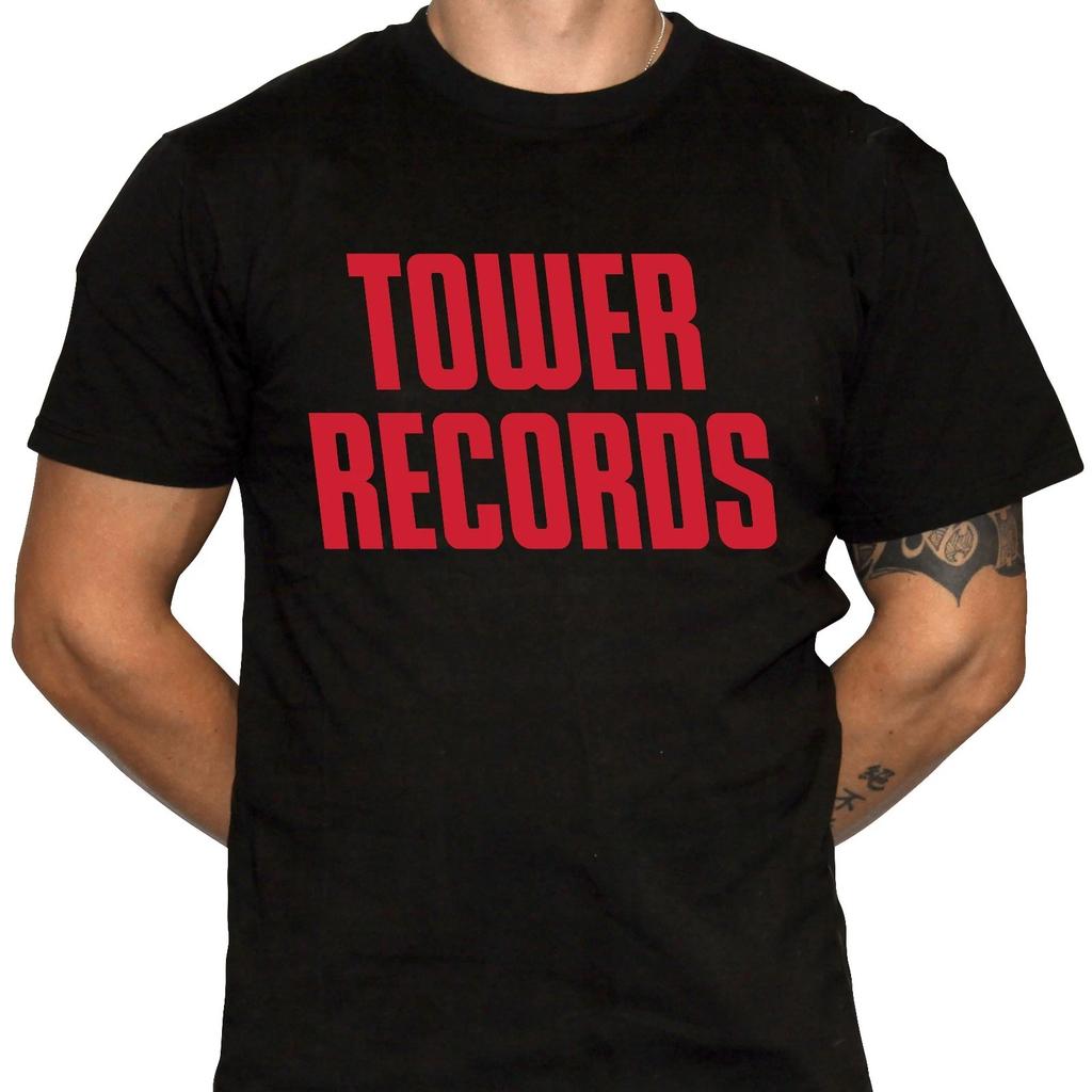Футболка TOWER RECORDS - Закрытый музыкальный магазин - Футболка из 100% предварительно сжатого хлопка