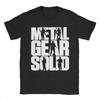 Мужские футболки с игрой Metal Gear Solid 100% хлопок Топы Смешные с коротким рукавом с круглым вырезом Футболки Подарок на день рождения Футболки