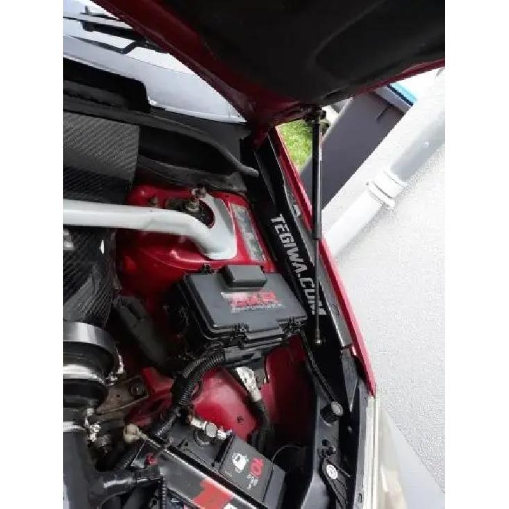 Для Honda Civic Type R (EP3) 2001-2006 Передняя крышка капота Газовые упоры Амортизаторы Подъемные опоры Модификация углеродное волокно