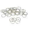 Ichinen Access Family Tool Double Jump Rings (1mm Wire Diameter, 15mm Inner Diameter), Silver, Pack of 40, 56610
