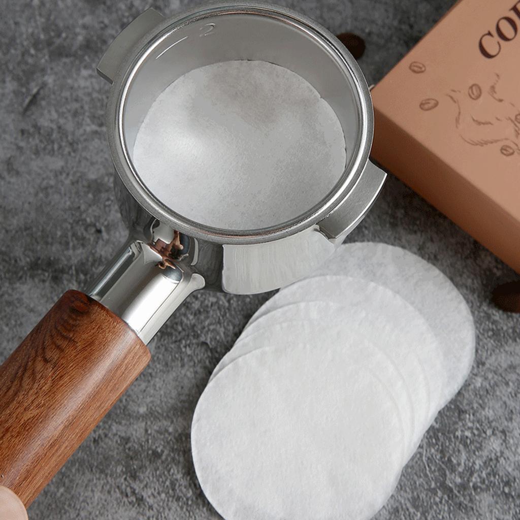 100 шт. 58 мм Бумага для кофейного фильтра Домашняя ручка Специальный фильтр для чаши с порошком Вторичная бумага для фильтрации воды Аксессуары для кофейной мока-кофеварки