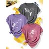 New Summer Collection: Simple and Elegant for Women 3 Individual party costumes Hummingbird and cat print round neck casual fashion retro