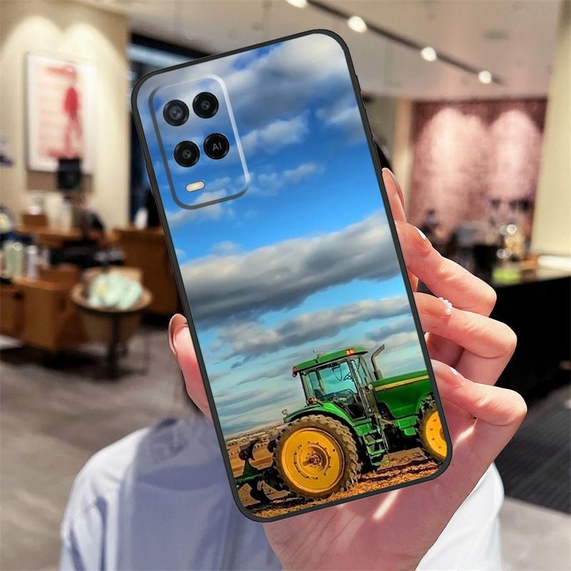 Фермерский Трактор Чехол Для Oppo A78 A98 A79 A18 A38 A58 A40 A60 A80 A16 A76 A96 A15 A74 A94 A54 A17 A77