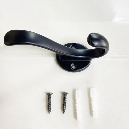 Coat Hook Corrosion-Resistant Wall Hooks Space Saving Upper And Lower Hooks for Bathroom Kitchen