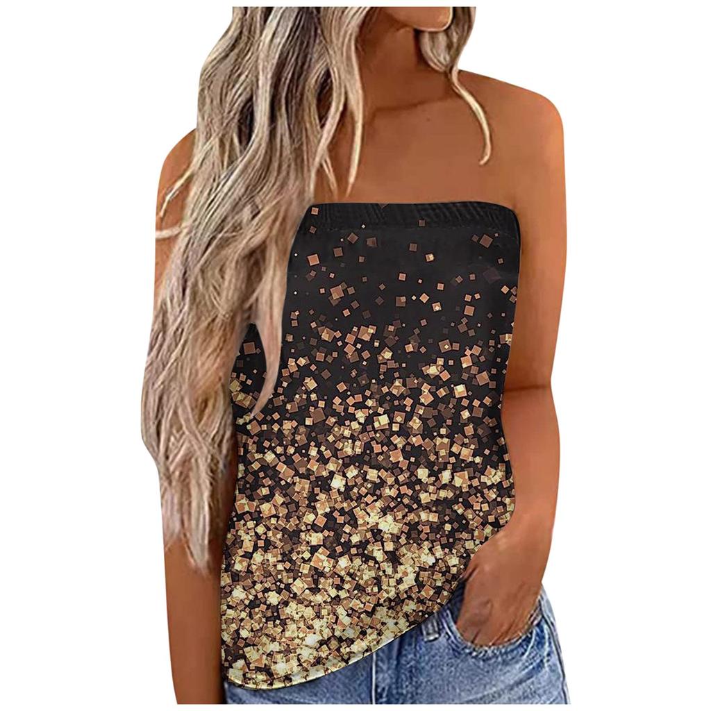 Женский летний сексуальный топ без рукавов с открытыми плечами, пляжный жилет без бретелек, рубашка-бандо, сексуальные топы с открытой спиной