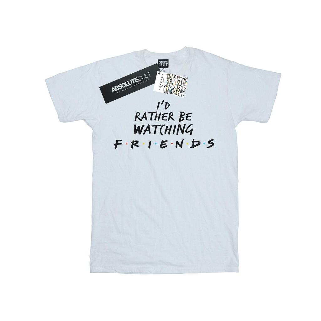 Friends Womens/Ladies Rather Be Watching Cotton Boyfriend T-Shirt