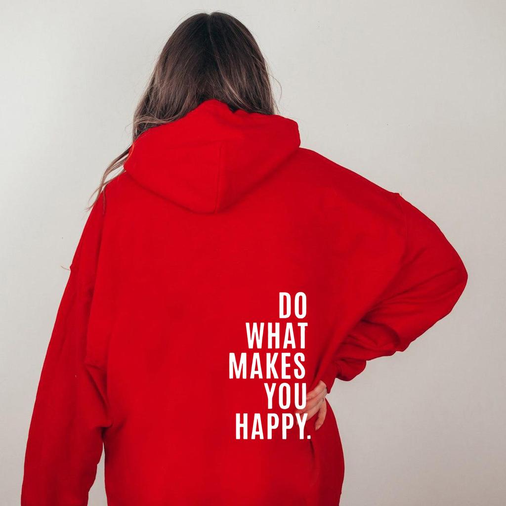 2025 Women's Sweater Sweatshirt Hoodie DoWhatMakesYouHappy Women's Sportswear Top