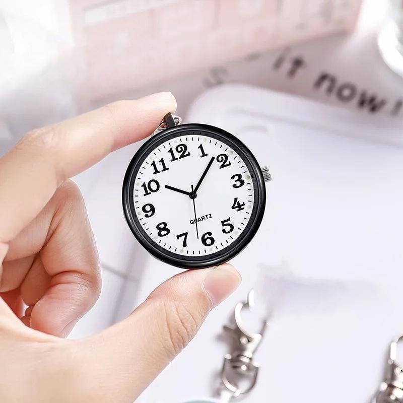 Портативные кварцевые карманные часы для студентов, медсестер, брелоки, часы с батарейками и винтажные часы для врачей
