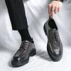 Модная мужская корейская версия дермальной повседневной обуви удобная обувь для вождения в офисе модная брендовая удобная кожаная обувь свадебная обувь