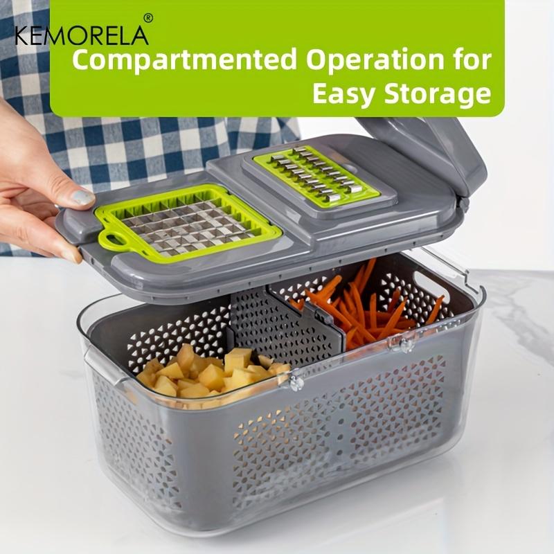 A Set Of 22-Piece Vegetable Cutter, Multifunctional Fruit Vegetable Cutter, Manual Food Grater, Container Vegetable Cutter