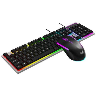 Проводная RGB игровая клавиатура и мышь Wolf Spider T630