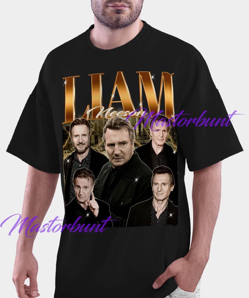 Liam Neeson Homage T-Shirt: Retro 90s Fan Tee