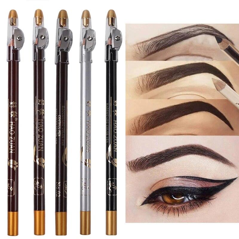 5 Colors Eyebrow Pencil Easy To Use Eyeliner Long Lasting Natural Cosmetic Waterproof Wood Eyebrow Enhancer Eye Makeup