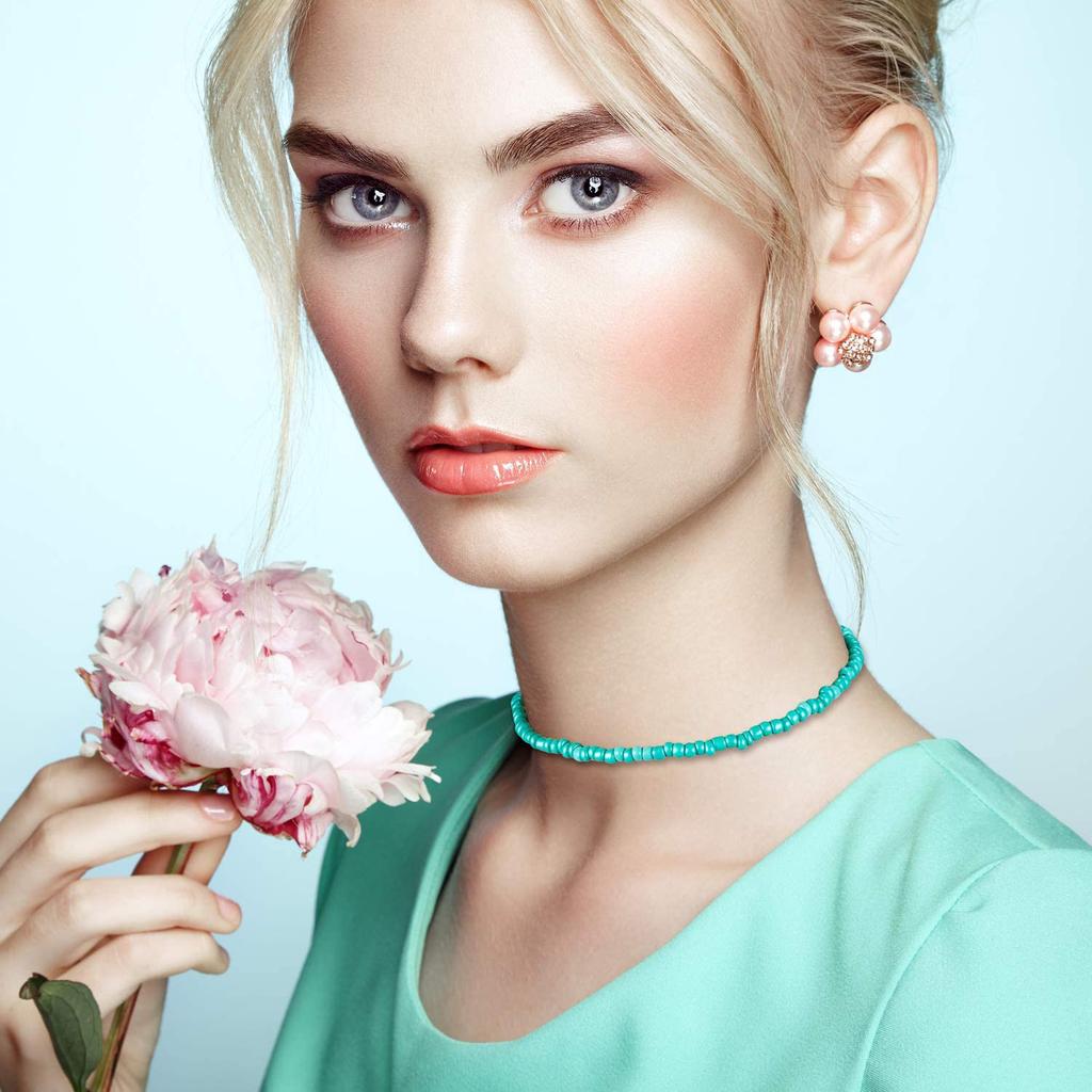 Новое колье-чокер с бусинами в стиле бохо для женщин и девочек, красочные короткие цепочки-колье, ожерелья, летние модные ювелирные изделия, подарок