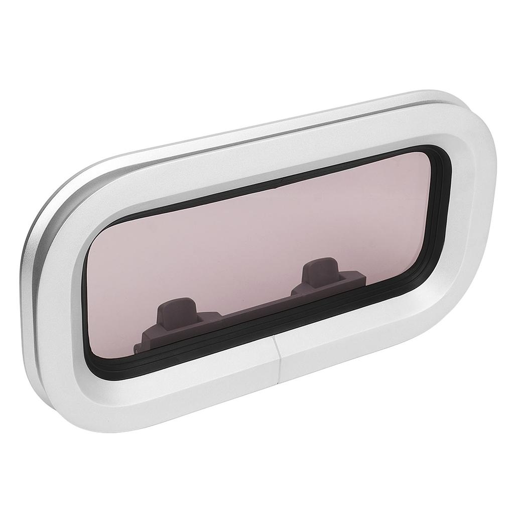 Иллюминатор для лодки Сверхпрочный Алюминиевый сплав Устойчивый к УФ-излучению Герметичный Водонепроницаемый Квадратный Внутреннее открывание