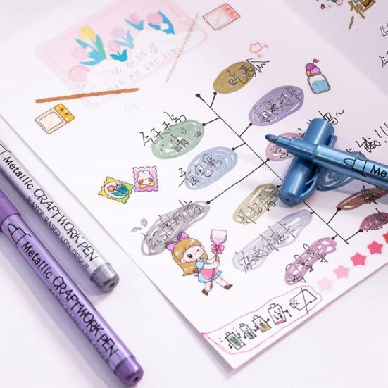 12 шт./кор. набор гелевых ручек, яркие, насыщенные цвета, прочное покрытие, зажим, дизайн, чернильные ручки, бумага