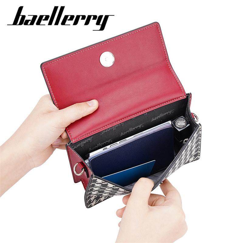 Baellerry Женские модные сумки на ремне из искусственной кожи, сумка через плечо, классический дизайн, сумки для телефона, кошелек