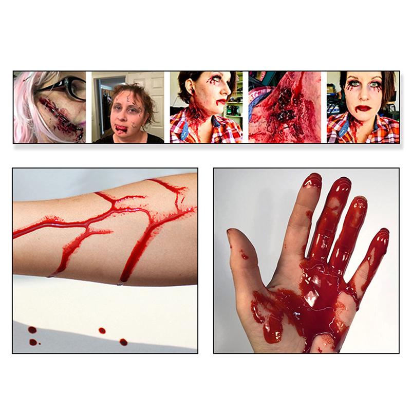 Хэллоуин Макияж Поддельная Кровь Лицо Краска Для Тела Раны Шрамы Синяки Вампир Декор