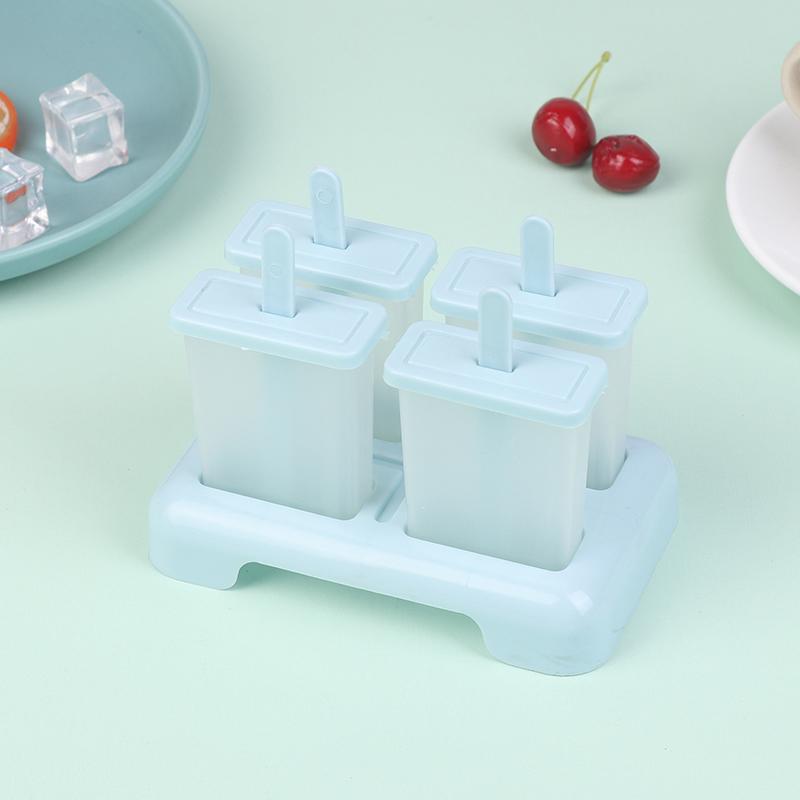 Ice Cream Popsicle Mold Diy Ice Cream Machine Homemade Ice Box With Plastic Stick Ice-Lolly Mold Ice Cube Tray Kitchen Gadgets