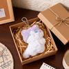 Soft Cartoon Plush Cat Keychain Fluffy Adorable Pendant Mini Backpack Purse Decor Ideal Birthday Gift for Girls