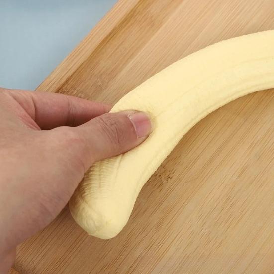 1/2/3/4 шт. Игрушка-антистресс Банан, которую можно сжимать, Портативная, для путешествий, Очищенный банан, Сенсорная игрушка, Против тревоги, Мягкий мячик-антистресс, Фруктовая пищалка-фиджет