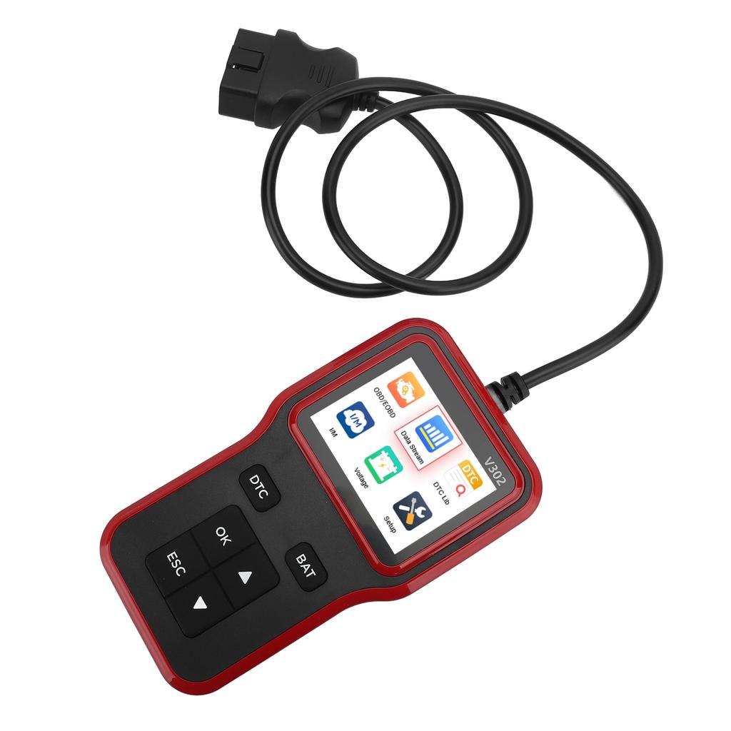 Автомобильный OBD-сканер Кривая в реальном времени Готовность I/M 2,8-дюймовый цветной TFT-экран Считыватель кодов неисправностей двигателя для автомобилей