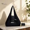 Модная складная сумка-тоут через плечо для женщин, для ежедневных поездок, прочная из ПУ и нейлона, большой вместимости, женская повседневная сумка, легкая, портативная