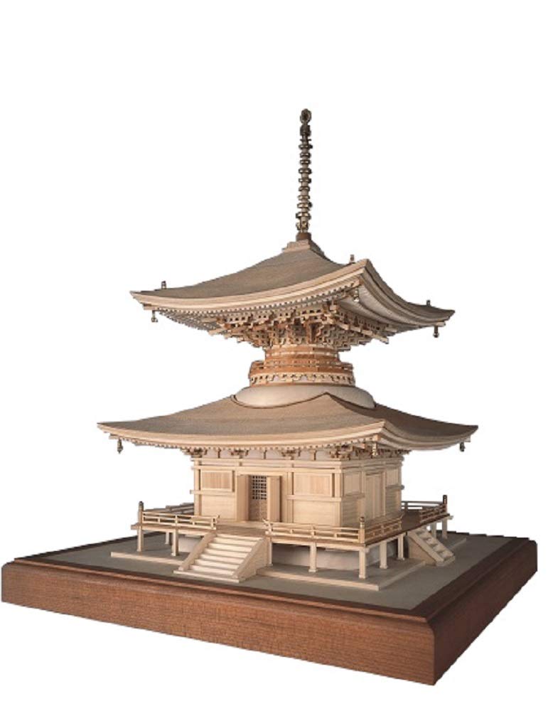 Woody Joe Ishiyamadera Tahoto Pagoda Wooden Model Assembly Kit 1/50