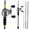 Комбинированная удочка для кастинга, карбоновая удочка 2,1 м с левой и правой катушкой для приманки