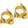 Комплект из 2 шт. 31,8 мм Зажим подседельного штыря велосипеда Быстросъемный зажим для подседельного штыря велосипеда 27,2 ммЗолотой