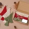 3PCS/Set Christmas Tree DIY Kits Woven Macrame Christmas Tree Set Wall Hangings Decor For Home Wall Hanging Ornament