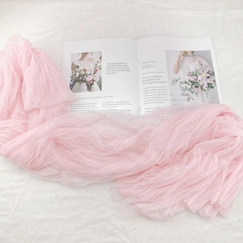 INS морщинистая Тюлевая ткань 1,2 x 3 м с рюшами, сетчатая ткань, цветочный магазин, фотофон, ткань, свадебный декор, украшения для дня рождения