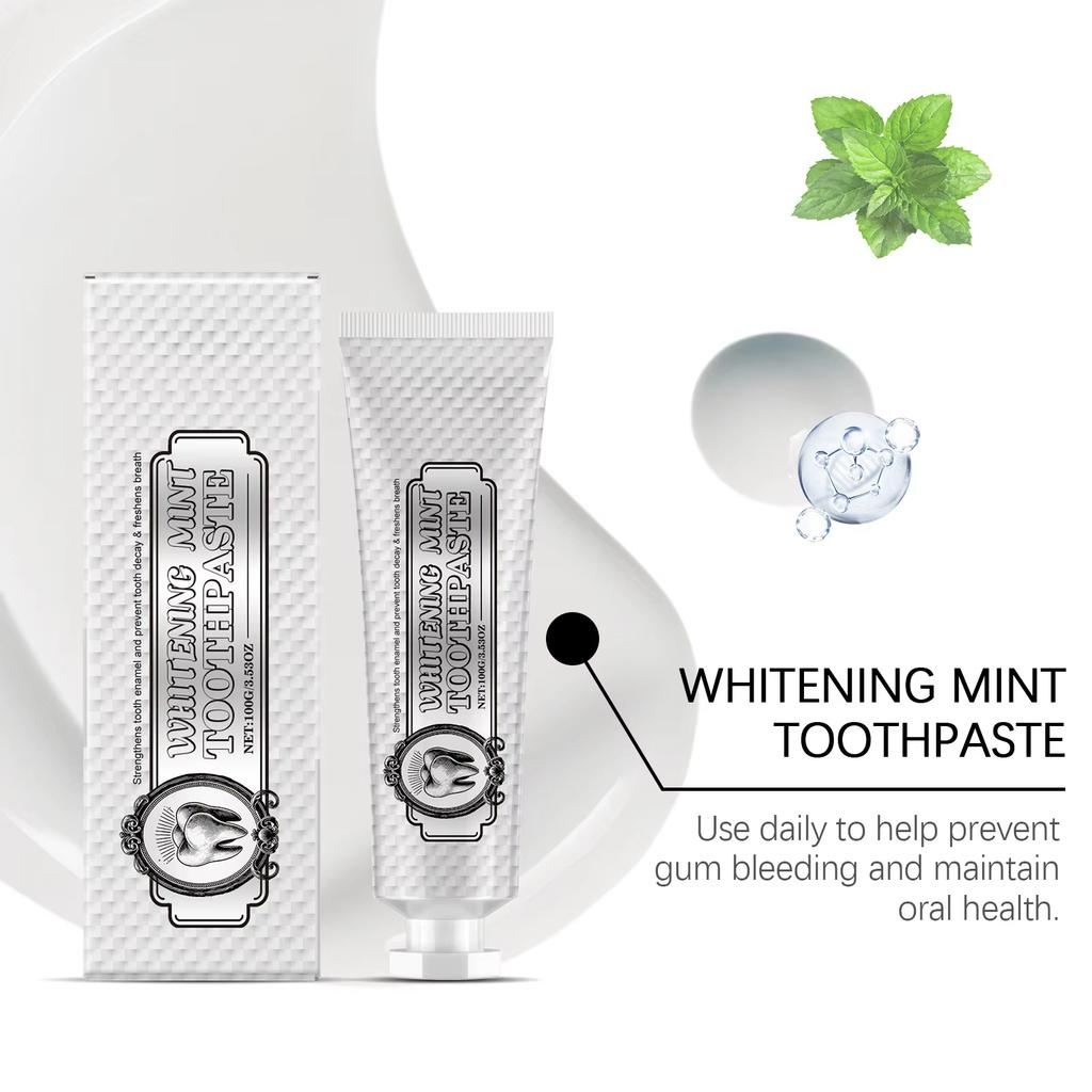 Whitening Mint Toothpaste Freshen Breath Remove Smoke Stain Cleaning Oral Tartar Improve Bad Breath Tooth Brightening Toothpaste