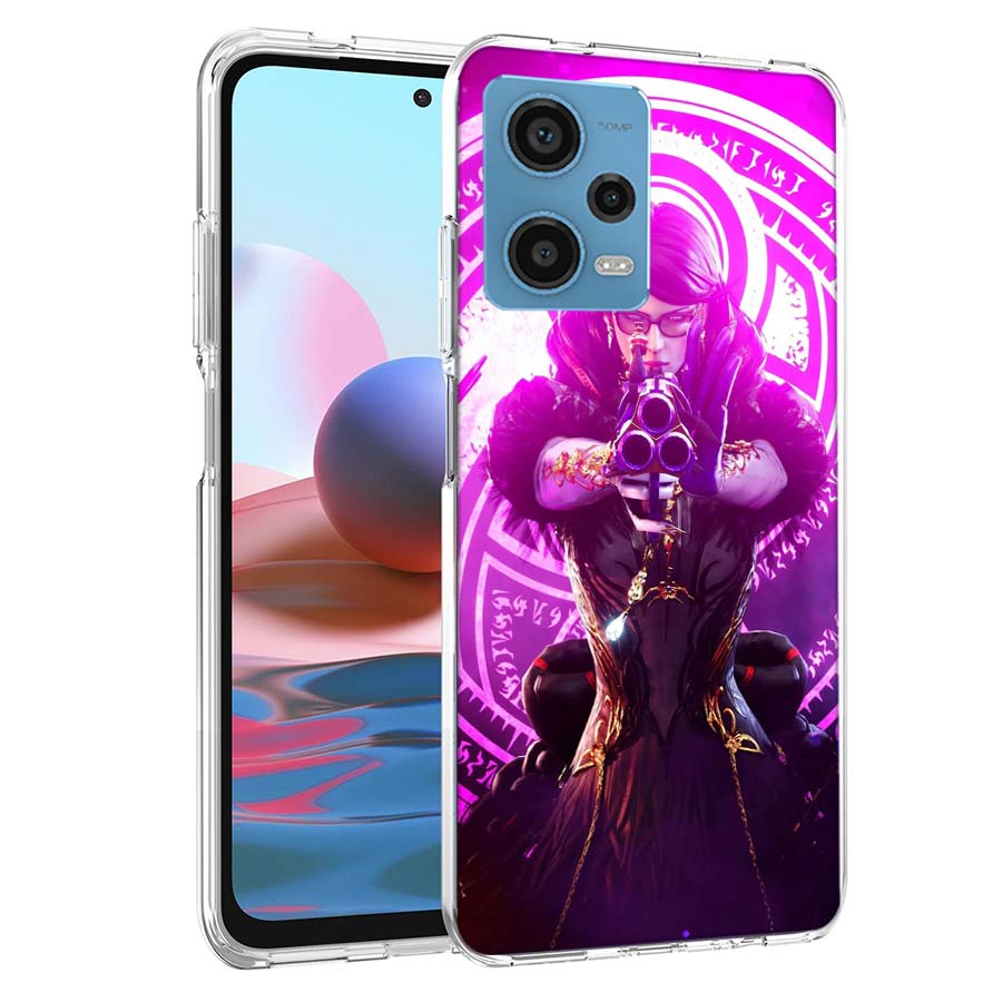 Чехол Bayonetta для телефона Redmi Note 13 12 14 15 Pro Plus 13R 11 11T 11E 11S 10 Pro 10S 9 9S Cover Cell Clear TPU Capa Cases Shoc
