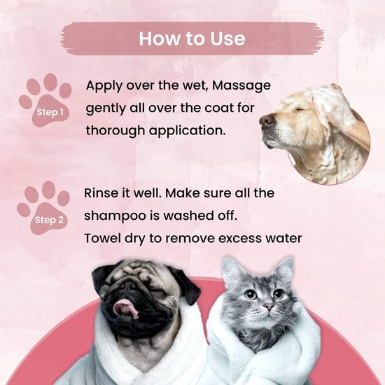 Leeford Pet O Wash, шампунь для собак и кошек 100 мл - Обогащен маслом чайного дерева и ним | для более чистой, гладкой и блестящей шерсти