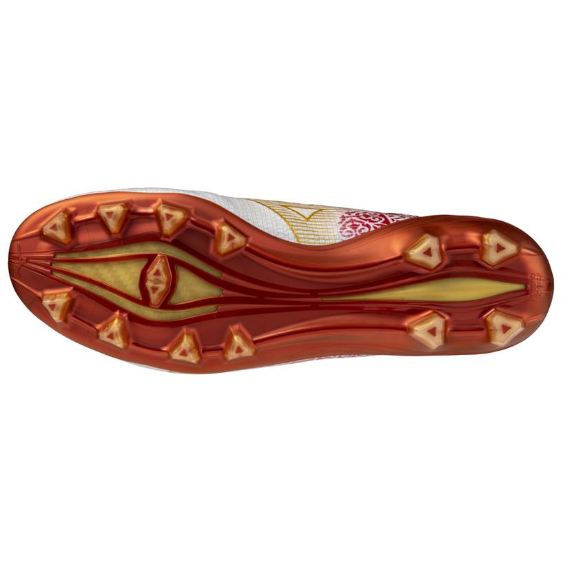Mizuno Альфа Нескользящие Износостойкие Футбольные Бутсы Унисекс Бело-Красные Mizuno P1GA249904