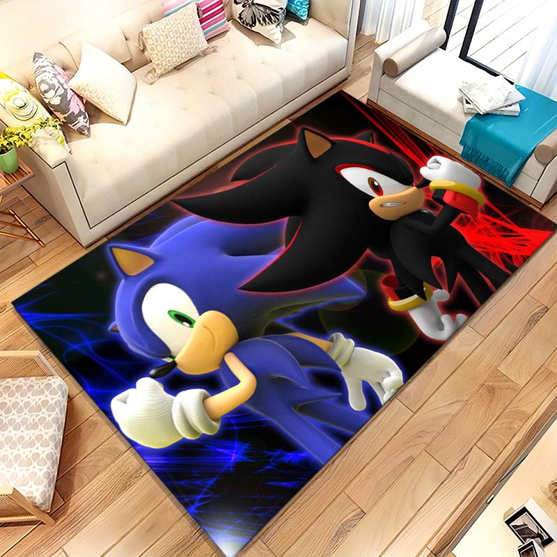 Ретро S-Sonic Мультяшные Игры Гостиная Нескользящий Ковер Мягкий Ковер для Спальни Детской Игровой Комнаты Дивана, Домашний Декор Придверный Коврик Подарок