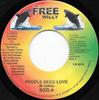 7-дюймовая пластинка SIZZLA KANANGA People Need Love Praise Jah FW0016 Free Willy 2006 Ямайка Регги Ска Даб Б/у