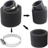 Universal 41mm 42mm 43mm Angled Double Foam Pod Performance Filter 50cc 70cc 90cc 110cc 125cc ATV Quad Scooter Go Kart Moped Pit Dirt Super Pocket