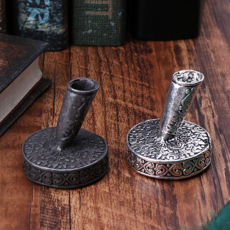 Металлический круглый держатель для перьевых ручек для перьевых гусиных перьев, школьные канцелярские принадлежности, подарок для студента