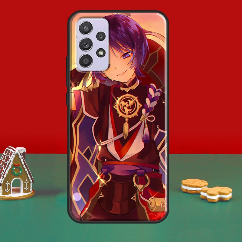 Scaramouche Genshin Impact Case For Samsung A51 A71 A50 A70 A41 A31 A11 A10 A52S A21S A12 A22 A32 A42 A52 A72 Cover