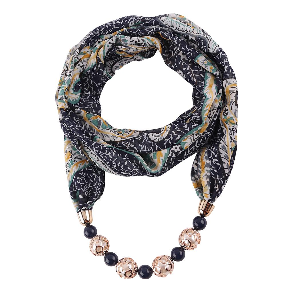 Gorgeous Beads, Circular Ring Scarf, Women's Scarf Accessories, Necklace, Ethnic  Scarf