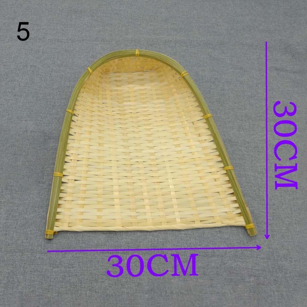 Bread Basket Fruit Bread Basket Storage Trays Weaving Bamboo Sieve Raft Dustpan DIY Decorative