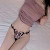 Lady Thong Breathable Elastic Sexy Adjustable Trendy Pornographic Nylon Butterfly Embroidery Lady G-string Women Intimate Clothes