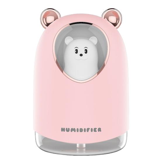 1 комплект, 300 мл увлажнитель воздуха, цветной ночник, плагин, 2 шестерни, защита от сухого горения, большой спрей, USB-диффузор с медведем, товары для дома