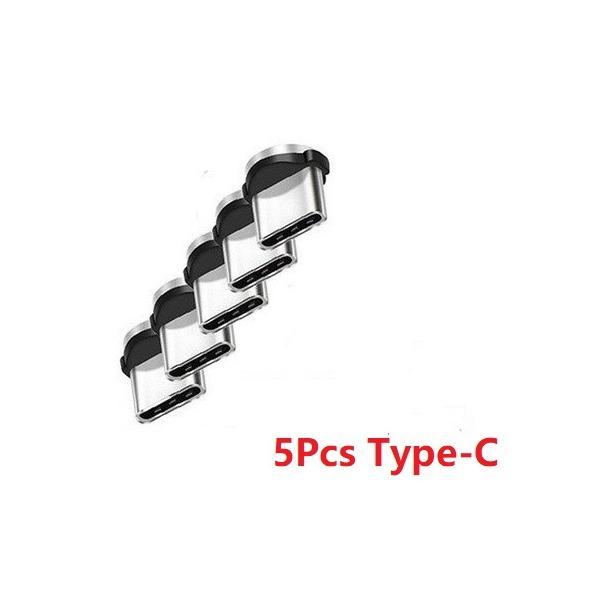 Магнитная вилка кабеля типа C Разъем кабеля для зарядки Lightning Micro USB Магнитная вилка шнура зарядного устройства Прямоугольная магнитная вилка кабеля