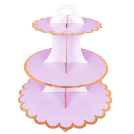 3-Layer Cupcake Dessert Paper Stand Display Rack Birthday Wedding Party Supplies