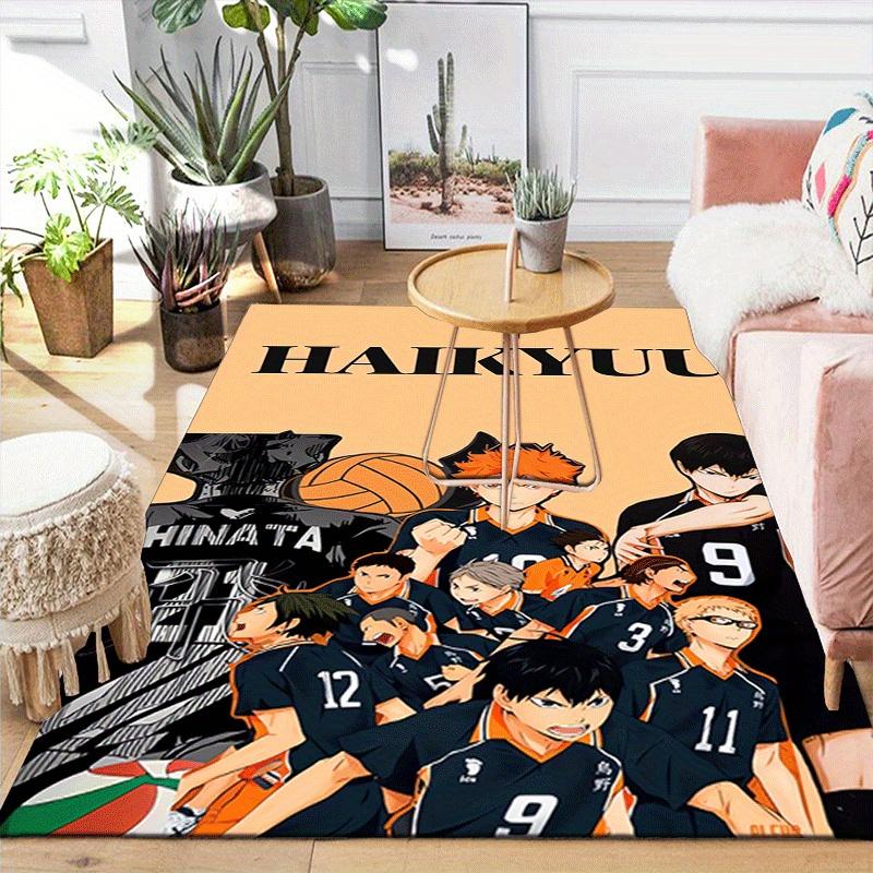 1 шт. Haikyu!! Ковер с рисунком, противоскользящий, не линяющий, устойчивый к пятнам