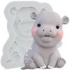 Hippo Silicone Mold Hippo Fondant Molds Cake Decorating Tools Theme Cake Dessert Decorated Chocolate Candy Mold