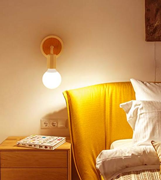 [Набор из 4 шт.] Светодиодные лампы, Диаметр цоколя 26 мм, Эквивалент 60 Вт, Стандартная лампа, Форма шара, Полное распределение света, Общий световой поток 700 лм, Теплый белый